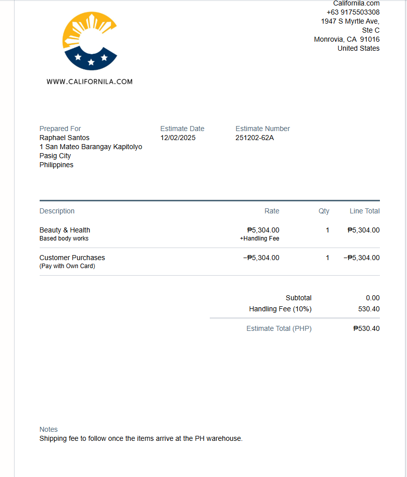 Initial Payment for RD